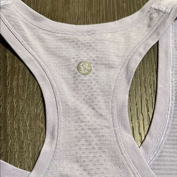 Lululemon Swiftly Tech Racerback Tank Top 2.0 Waist Length Lavender Frost Size 0 - Picture 7 of 7